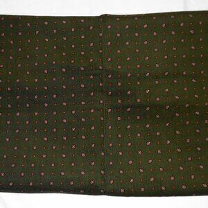 Christmas fabric for projects green with red & white print